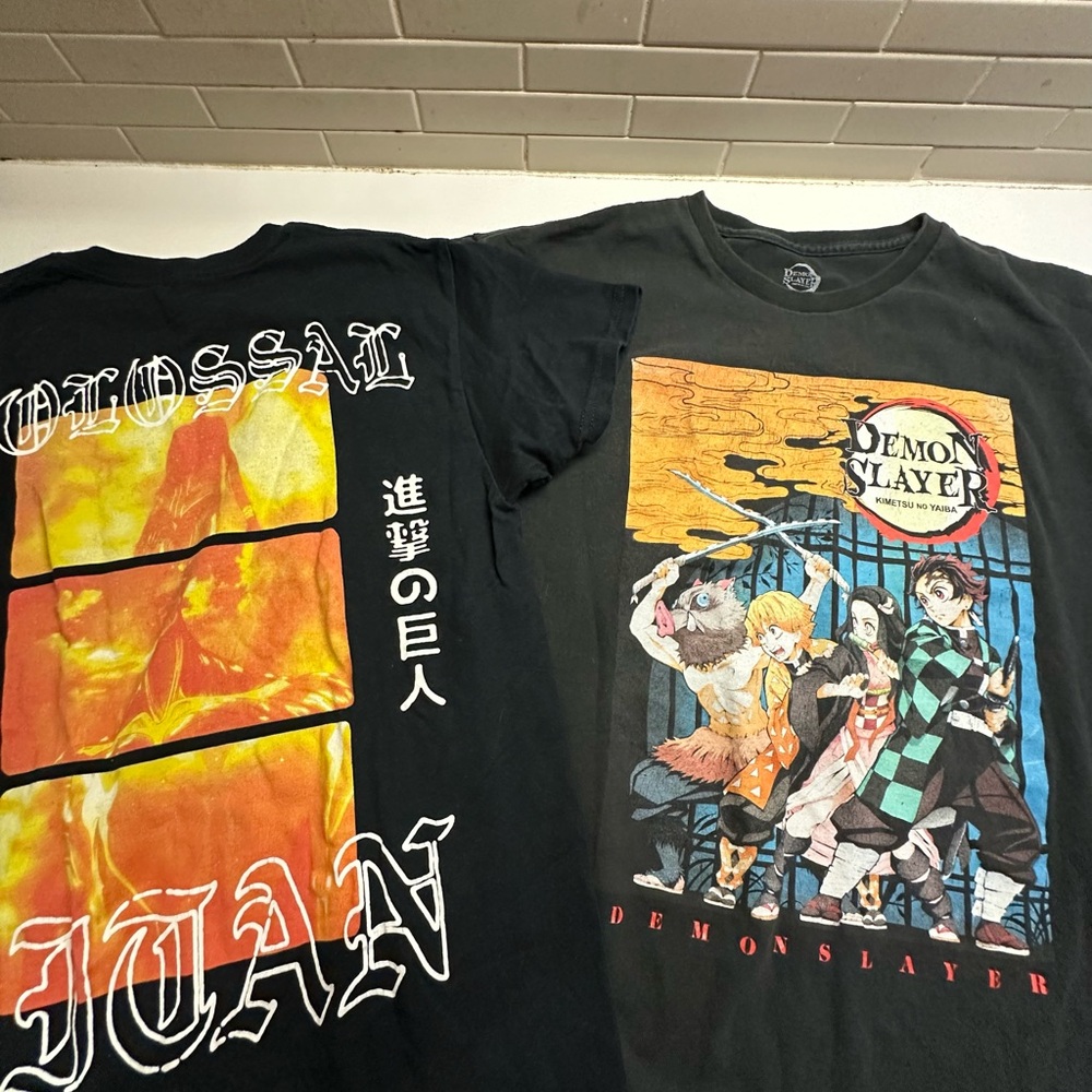 Bundle Anime Tee ! Demon Slayer and Attack on Titan
